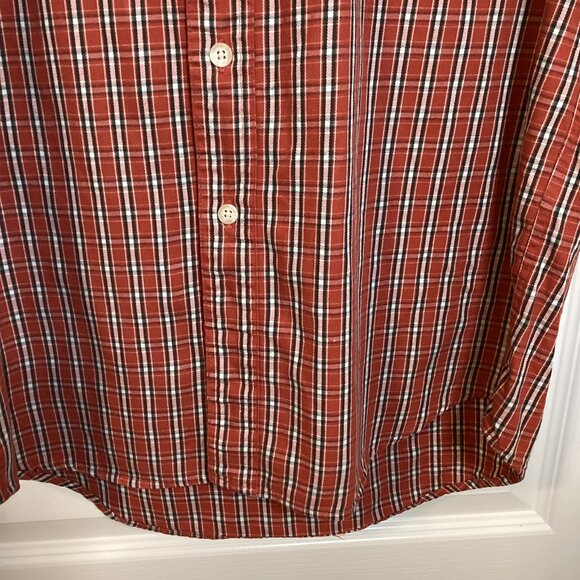 Eddie Bauer Vintage Men's Red Plaid Short Sleeves Button Down Shirt Size S/P - Picture 4 of 6